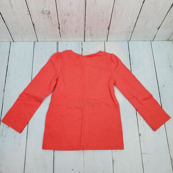 Gymboree Baby Girl Long Sleeve Top 18-24m "are you kitten me right meow?" Coral - Picture 3 of 7